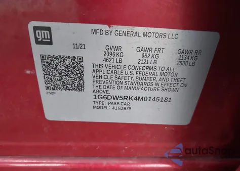 2021 Cadillac Ct5 Luxury from USA, damaged, VIN 1G6DW5RK4M0145181